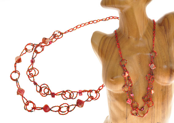 COLLANE A CATENA CON ANELLI E MADREPERLA - Image 10