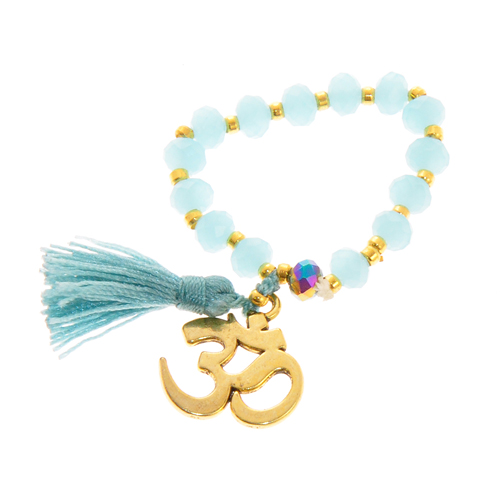 ANELLI ELASTICO TASSEL OM COLORE ORO - Image 3