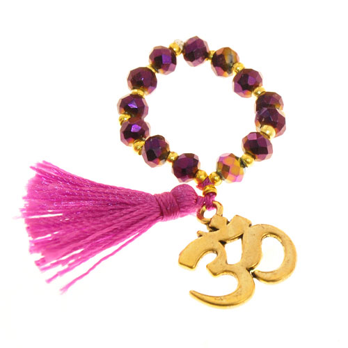 ANELLI ELASTICO TASSEL OM COLORE ORO - Image 6