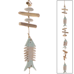 HANGING  3 FISH TULANG SISIR COMBINAZIONE PIETRA (cm 12 object, cm 96 total)