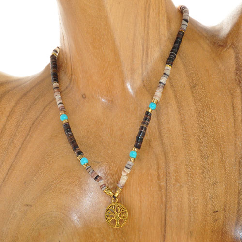 COLLANE FILIPINA CEBU COMB STONE GOLD - Image 4