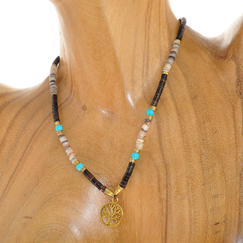 COLLANE FILIPINA CEBU COMB STONE GOLD - Image 5