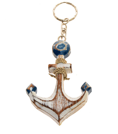 PORTACHIAVI LEGNO CARVING ANCORA - Image 2