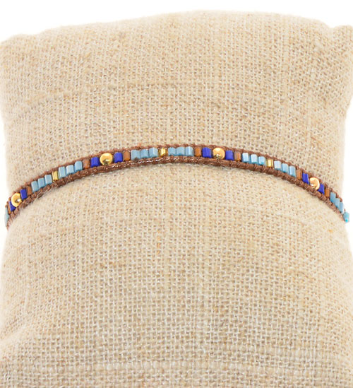 BRACCIALI TEMALI 1 ROW MGB TUKAD MOZAIC CON PALLINA GOLD PLATED MOTIF - Image 18