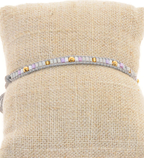 BRACCIALI TEMALI 1 ROW MGB TUKAD MOZAIC CON PALLINA GOLD PLATED MOTIF - Image 12