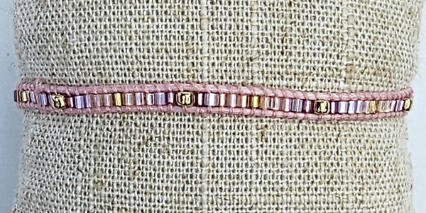 BRACCIALI TEMALI 1 ROW MGB TUKAD MOZAIC CON PALLINA GOLD PLATED MOTIF - Image 16