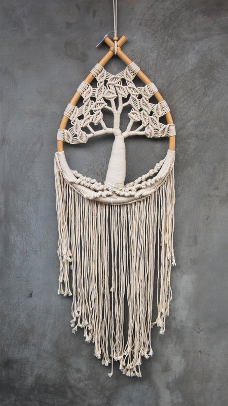DREAM CATCHER MACRAME TEARS DROP 16X10 CM - Image 3