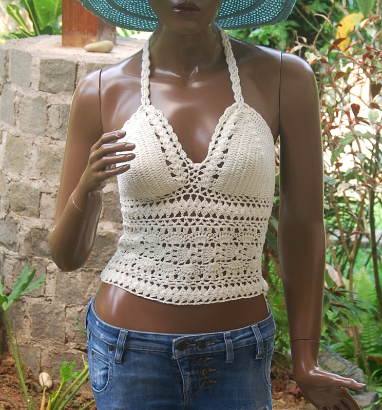 TOP IN COTONE AD UNCINETTO DAISY - Image 2