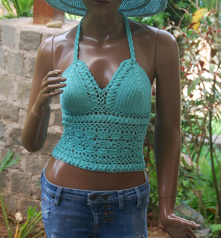 TOP IN COTONE AD UNCINETTO DAISY - Image 4