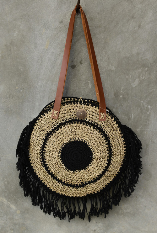 BORSA IN CORDA LAVORATA A MACRAME CM 38 - Image 4