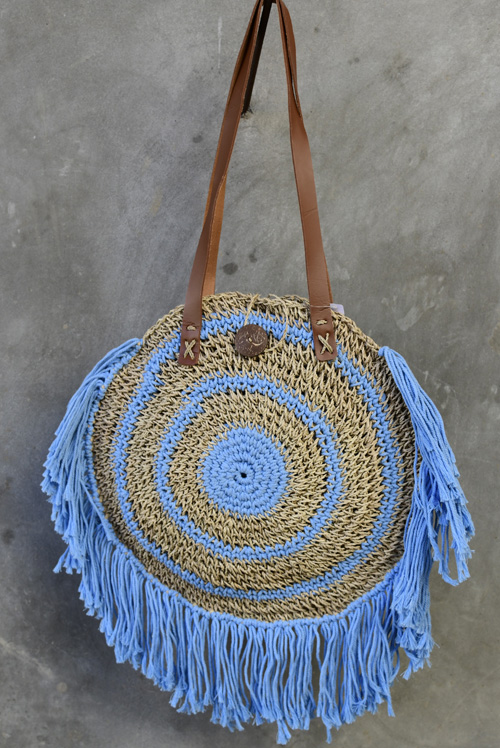 BORSA IN CORDA LAVORATA A MACRAME CM 38 - Image 5