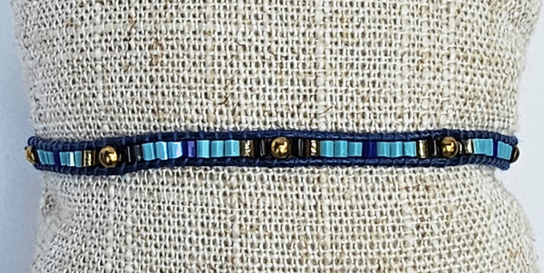 BRACCIALI TEMALI 1 ROW MGB TUKAD MOZAIC CON PALLINA GOLD PLATED MOTIF - Image 20