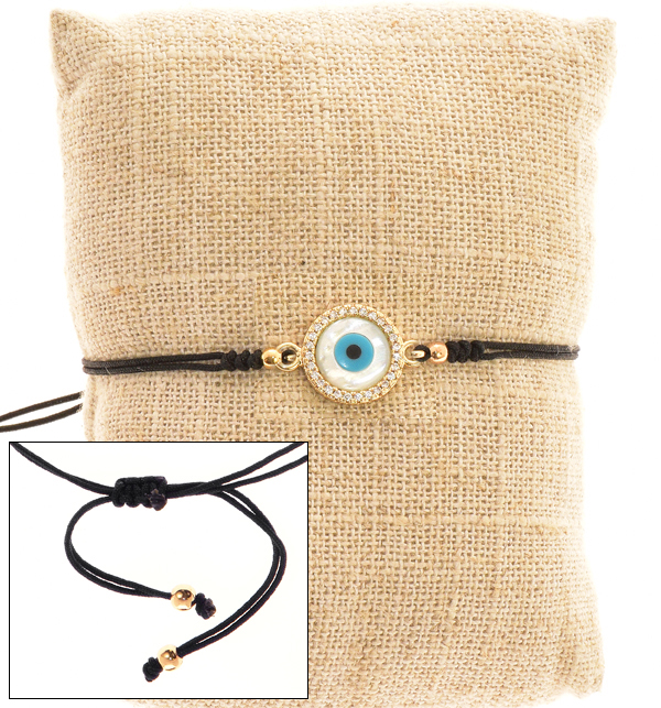 BRACCIALI STRING WITH ZIRCON ROUND MATTA - Image 3