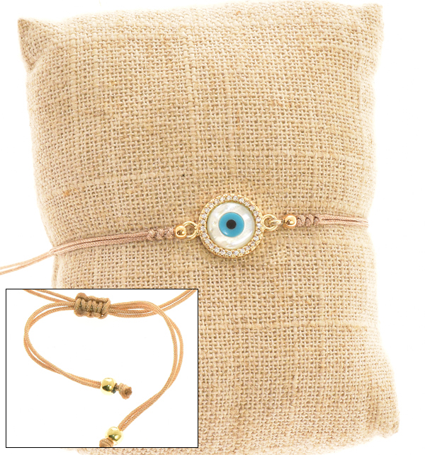 BRACCIALI STRING WITH ZIRCON ROUND MATTA - Image 4