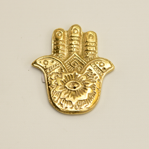 PORTAINCENSO MANO DI FATIMA IN OTTONE CM 5 - Image 2