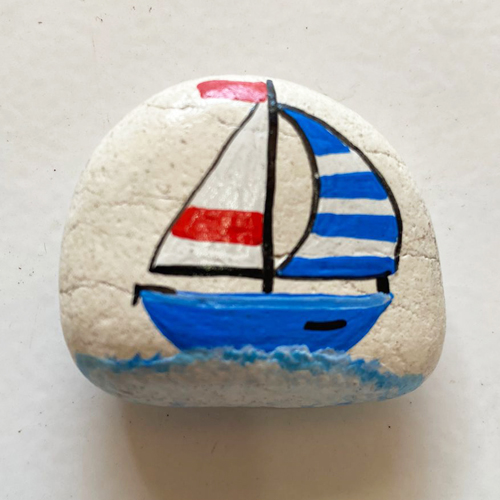 CALAMITA SASSO CON BARCA A VELA - Image 2