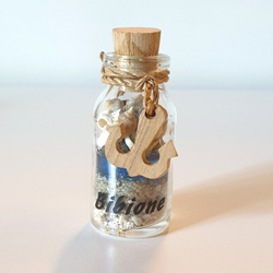 BOTTIGLIA CON NOME ED ANCORA BIBIONE 6 CM